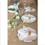 ASSIETTE PLATE LILI  ROSE LOT DE 6