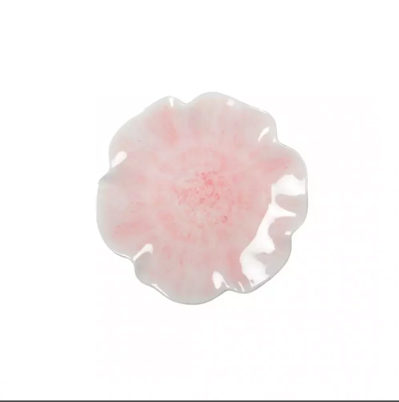 Assiette à dessert LILI  rose lot de 6