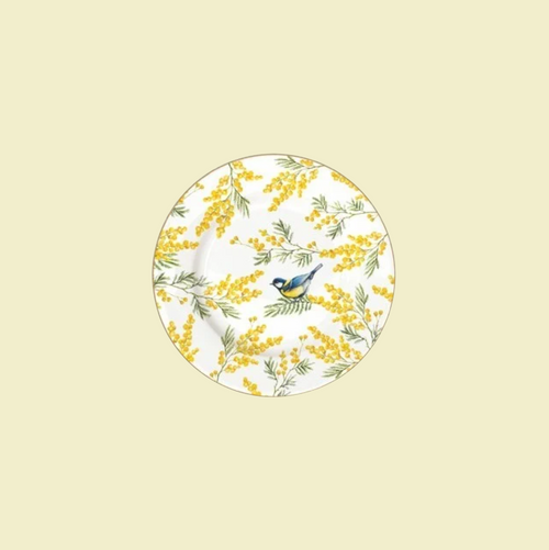 Assiette dessert en porcelaine Ø 19 cm – Mimosa Pâque