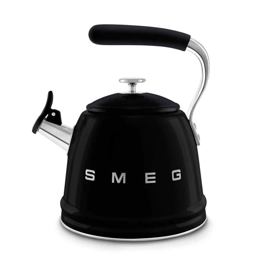 Bouilloire à sifflet  noir SMEG 2,3 L | Rétro Années 50 – Maison H Luxury