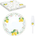Sublimez vos desserts avec ce coffret plat à tarte de&nbsp;"Fleurs et Citrons" par Easy Life, sélectionné par Maison H Luxury.