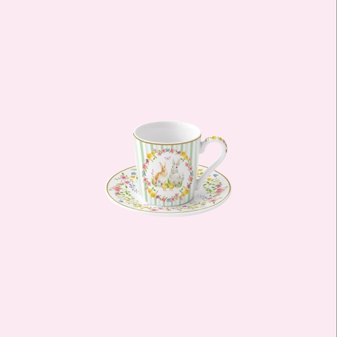 Coffret 6 Tasses à Café – Happy Easter Pâque