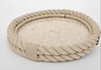 Giovanna Locatelli  Plateau Nautilus coquillage Corde tressée MAISON H LUXURY 