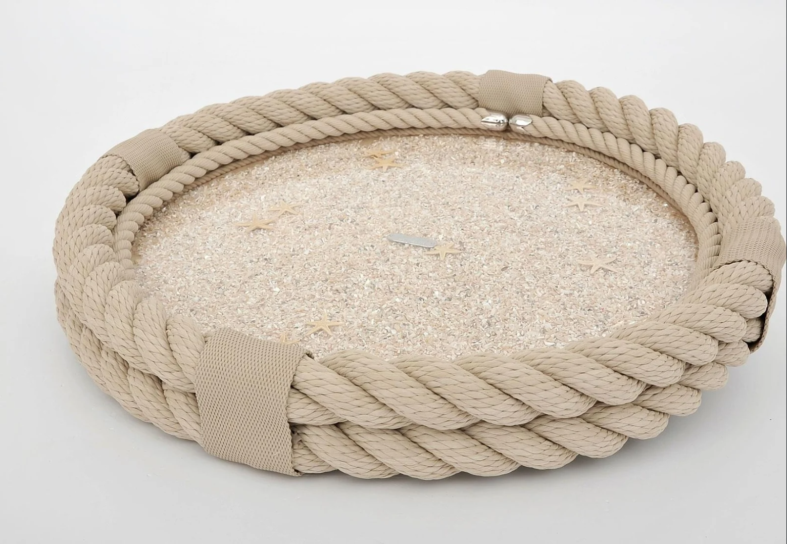 Giovanna Locatelli  Plateau Nautilus coquillage Corde tressée MAISON H LUXURY 