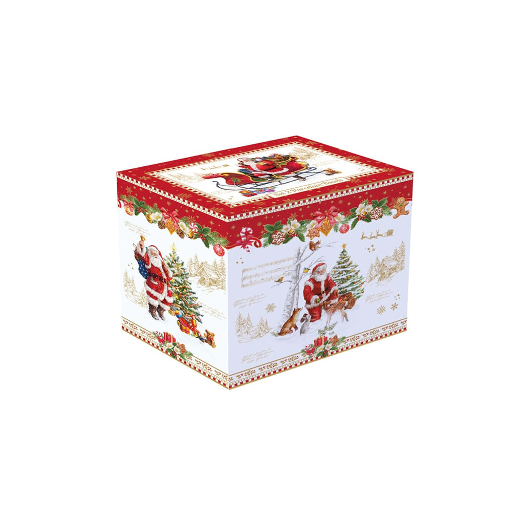 Coffret 4 Bols Étoile Noël Ø11 cm