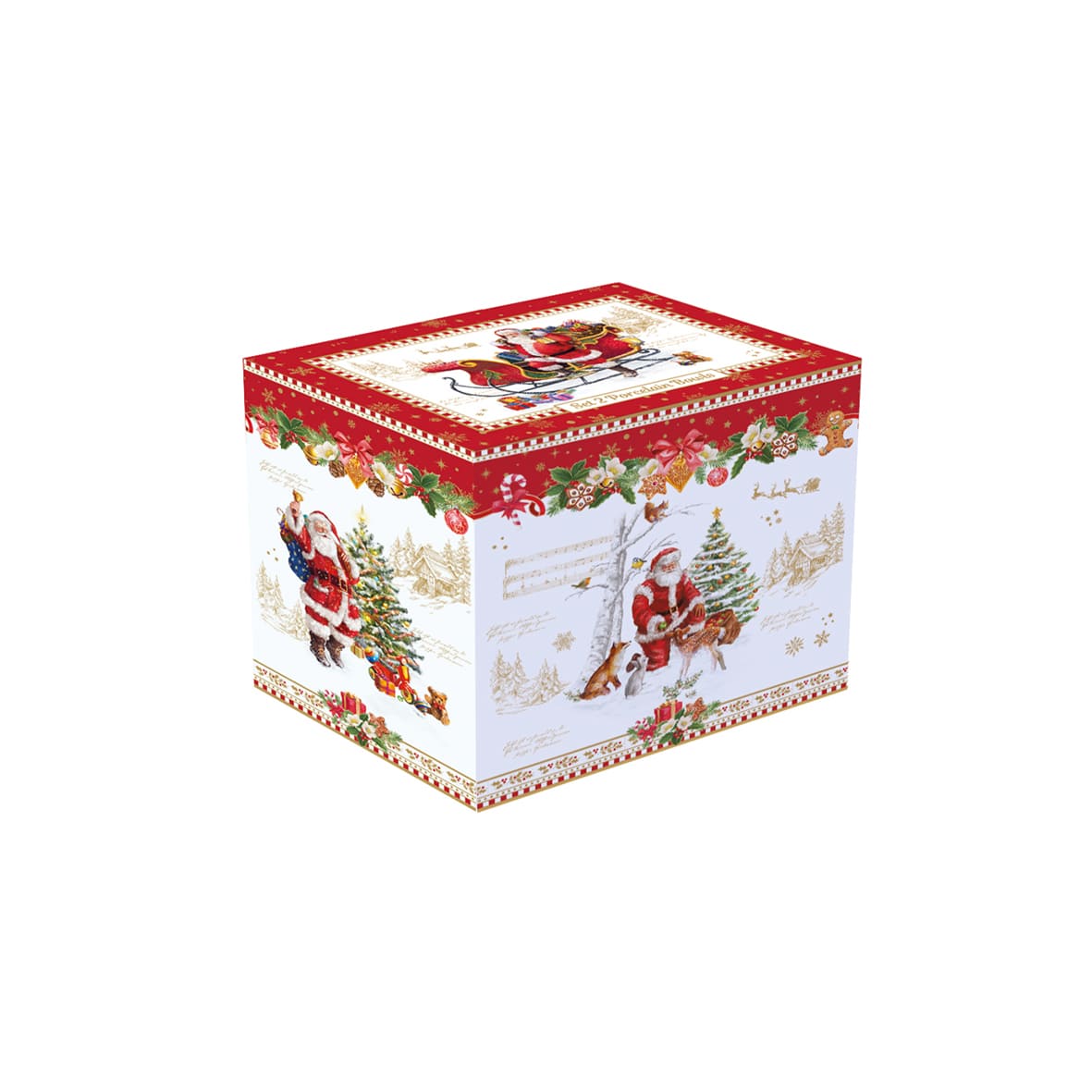Coffret 4 Bols Étoile Noël Ø11 cm