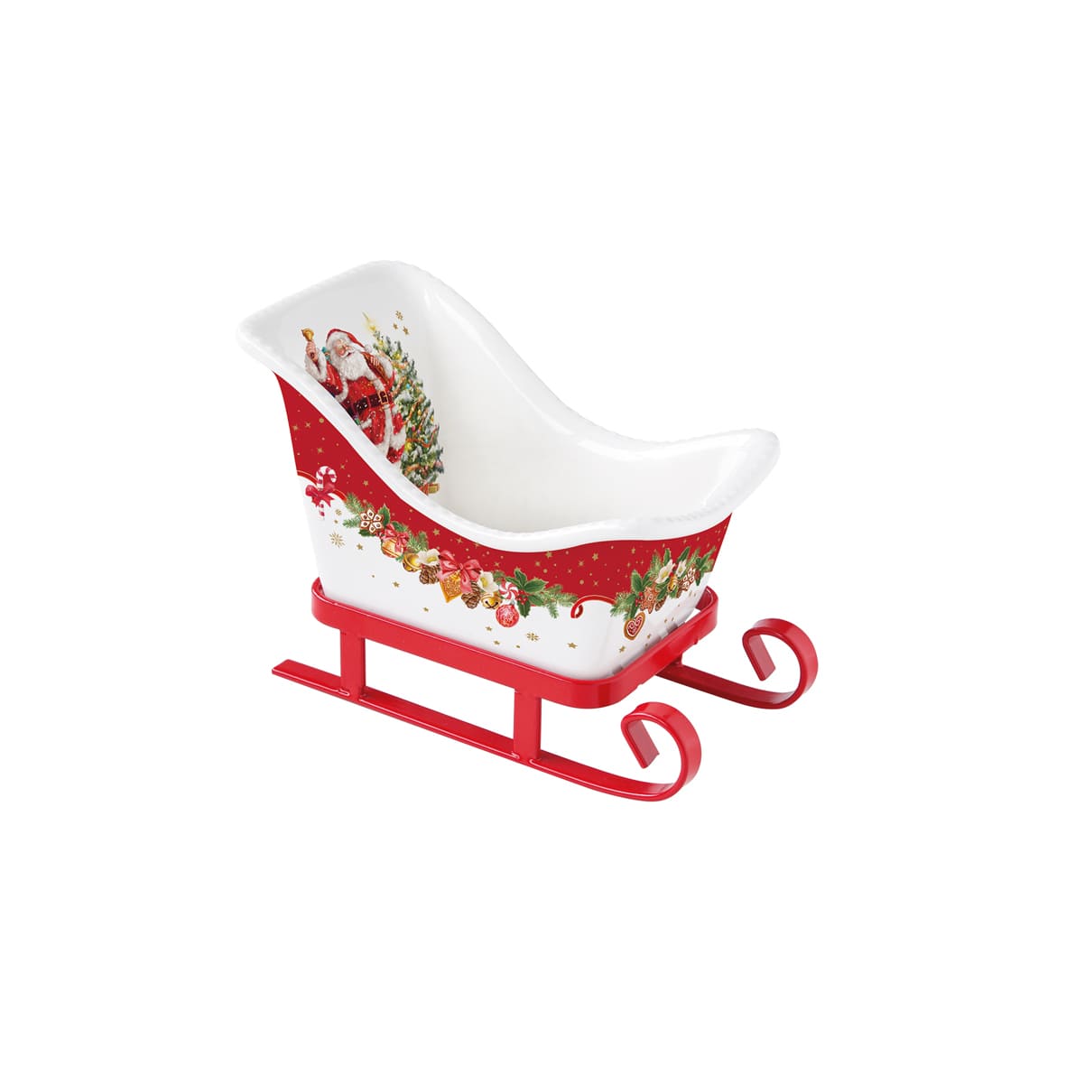 Coffret Traîneau Noël 14,5 x 8 x 10,5 cm