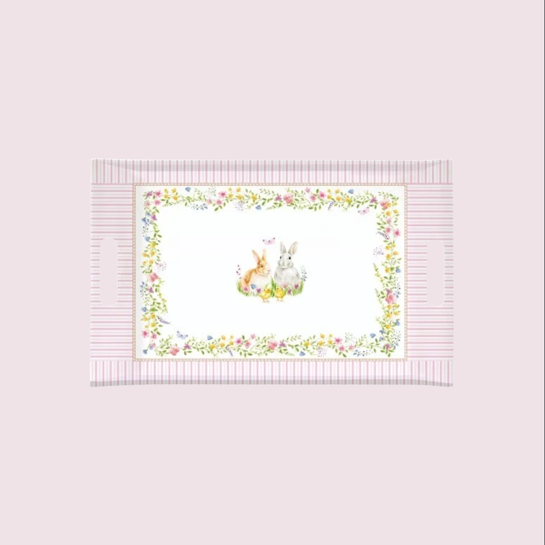 Plateau en Mélamine 47 x 31 cm Happy Easter Pâque