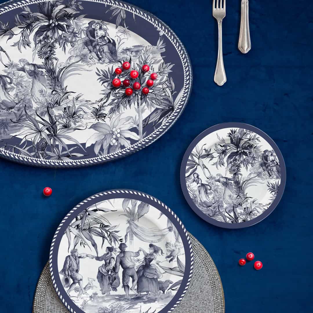 Plat de service Versailles 50 x 35 cm.