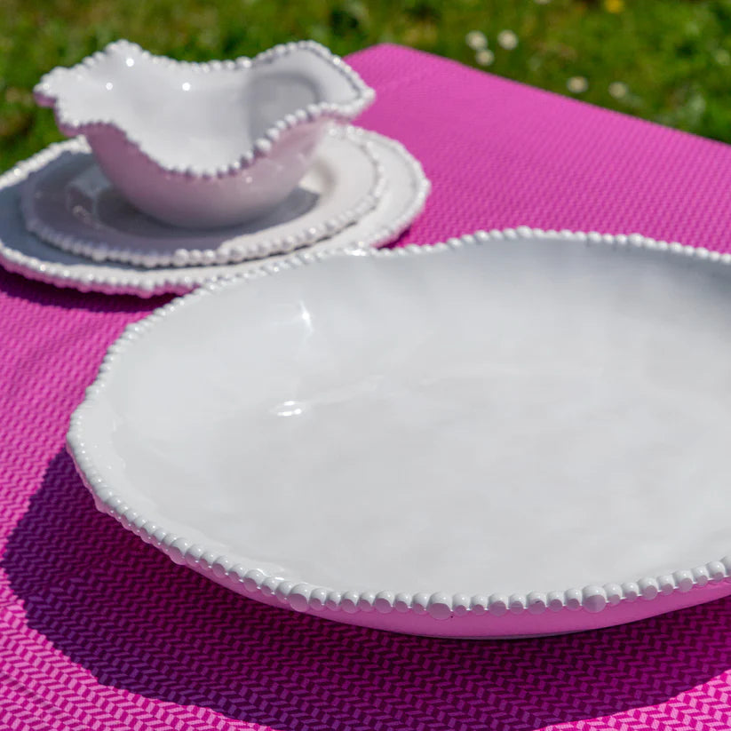 Centre de table 42*39 cm  Blanc- Joke baci Milano