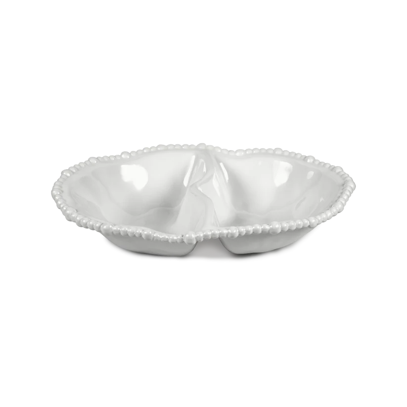 Plat apéritif  33 x 22,5 cm , H 7 cm Blanc- Joke baci Milano