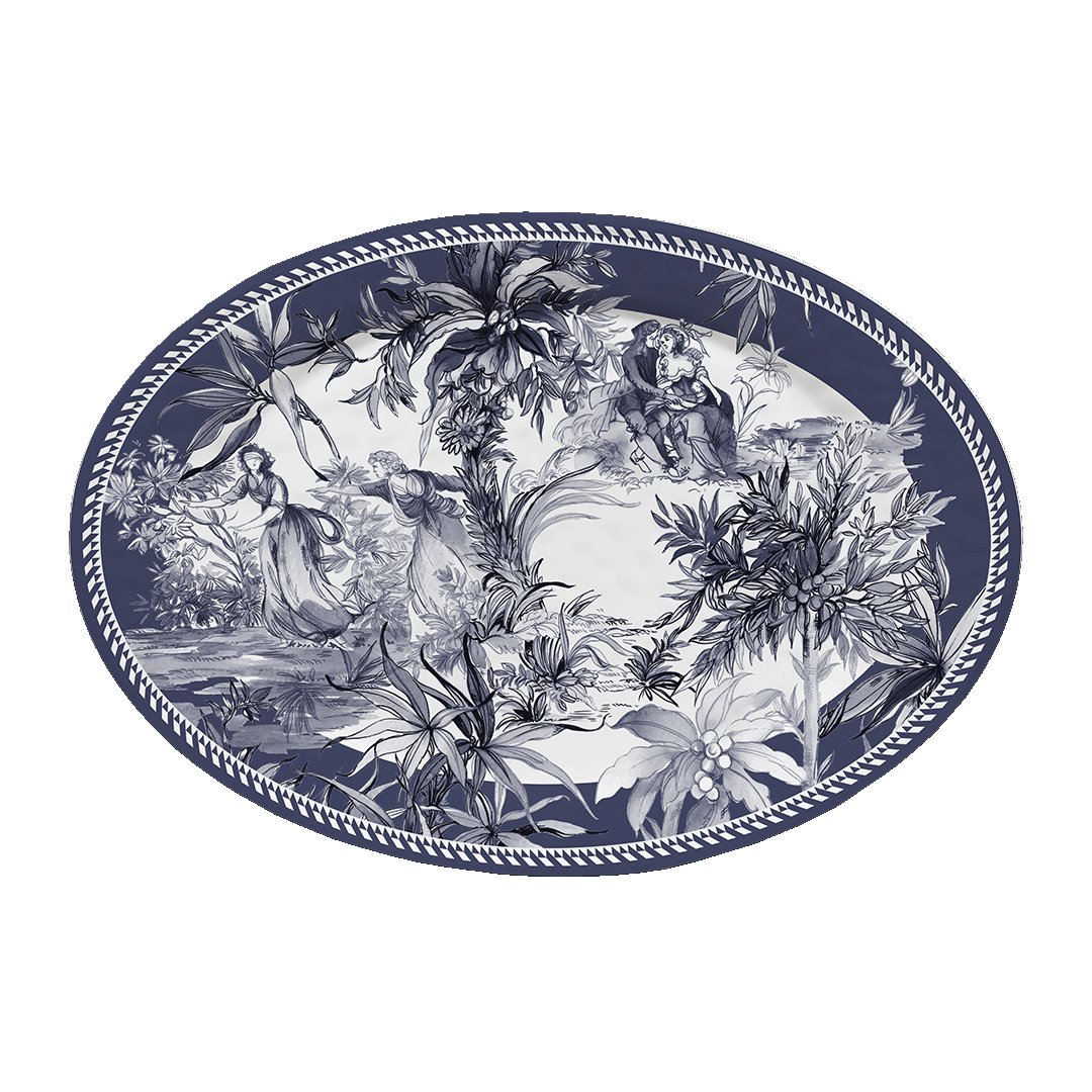 Plat de service Versailles 50 x 35 cm.