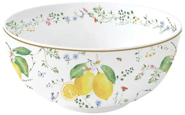 Saladier “Fleurs et Citrons” Ø23 cm