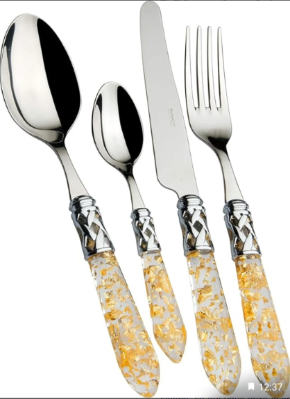Ménagères Aladin Paillettes d'or Ménagère 24 pièces