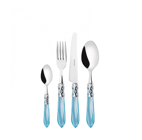 Couverts Bugatti couleur Bleu clair Ménagère 24 pièces