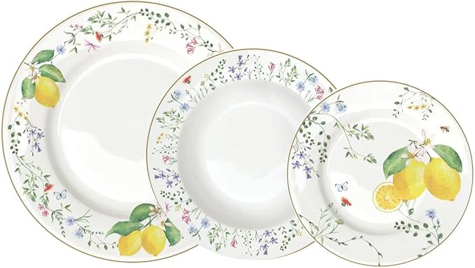 Le service “Fleurs et Citrons” revisite la porcelaine avec poésie : motifs floraux délicats et éclat de citrons, sur 18 pièces soigneusement pensées pour une table élégante et lumineuse. Easy Life x Maison H Luxury : une poésie visuelle à chaque repas. maison h luxury
