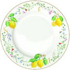 Le service “Fleurs et Citrons” revisite la porcelaine avec poésie : motifs floraux délicats et éclat de citrons, sur 18 pièces soigneusement pensées pour une table élégante et lumineuse. Easy Life x Maison H Luxury : une poésie visuelle à chaque repas. maison h luxury