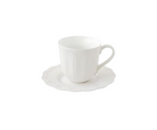 Tasse à café avec soucoupe “Elite” Porcelaine Rouge et blanc