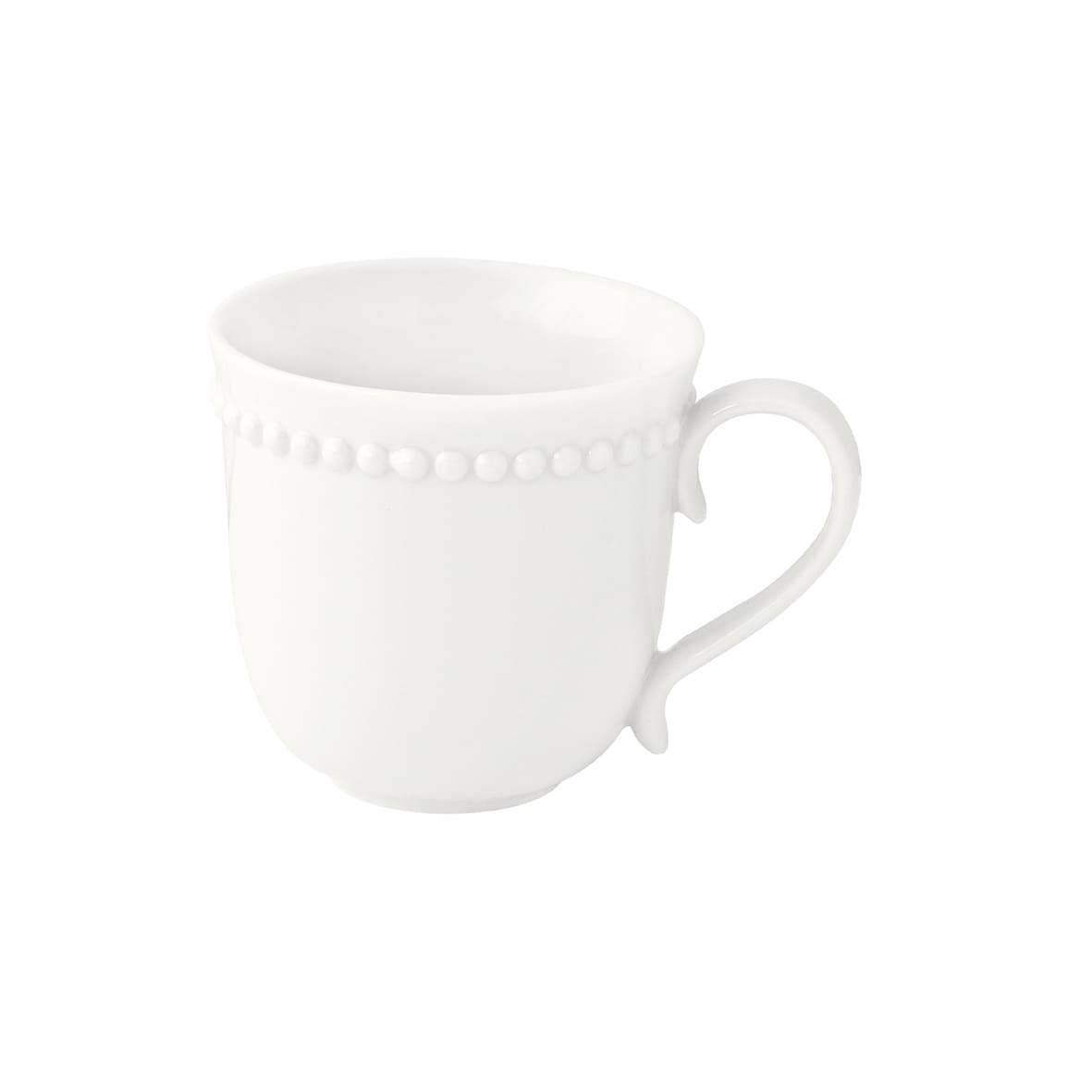 Mug, Tasse, Porcelaine, Tiffany, Easy Life, 350 ml, Blanc, Vaisselle, Art de la table, Maison H Luxury, Élégance, Design moderne, Luxe, Made in Italy, Collection Tiffany, Petit déjeuner, Thé, Café, Vaisselle blanche, Haute qualité