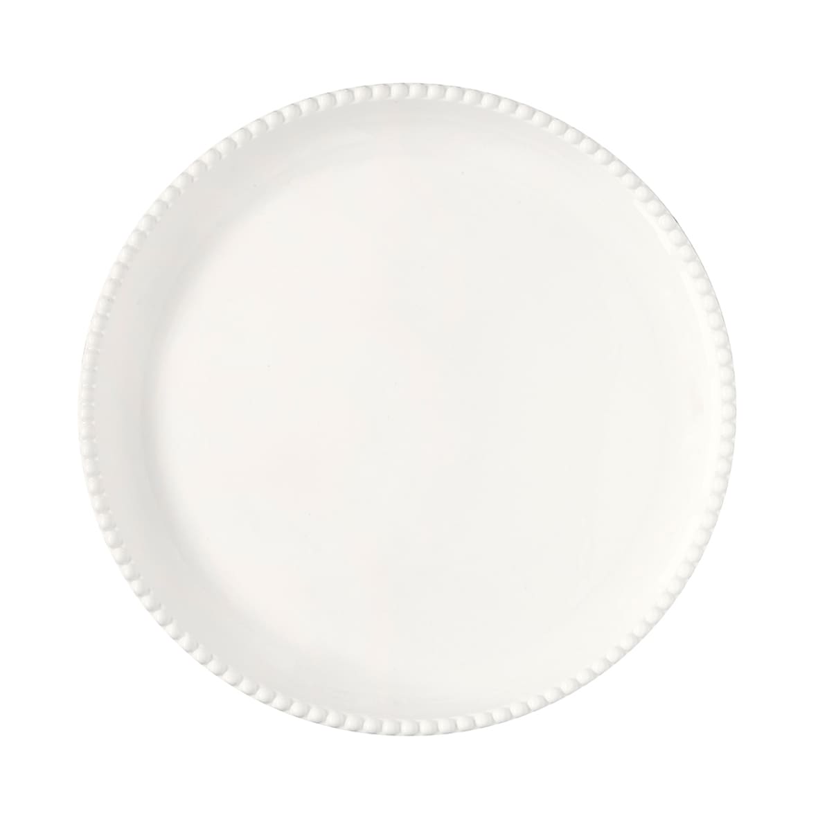 Plat rond en porcelaine blanche Ø32 cm – Collection Tiffany by Easy Life. Élégance et design italien par Maison H Luxury.