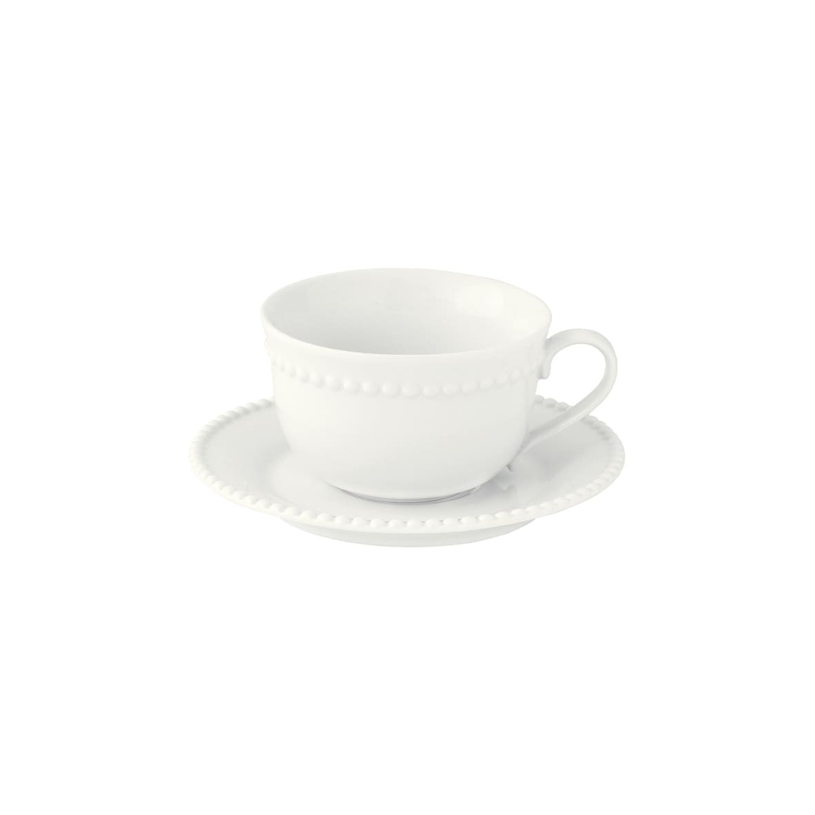 Tasse, Soucoupe, Tasse et soucoupe, Porcelaine, Tiffany, Easy Life, 250 ml, Blanc, Vaisselle, Art de la table, Maison H Luxury, Élégance, Luxe, Made in Italy, Thé, Café, Collection Tiffany, Vaisselle blanche, Petit déjeuner, Service à café, Haute qualité
