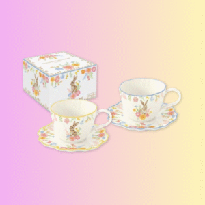 2 tasses porcelaines paques
