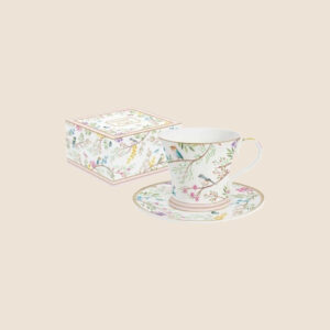 un COFFRET TASSE à thé 220 ml EN PORCELAINE de la marque Easy life de la collection Birds Melody