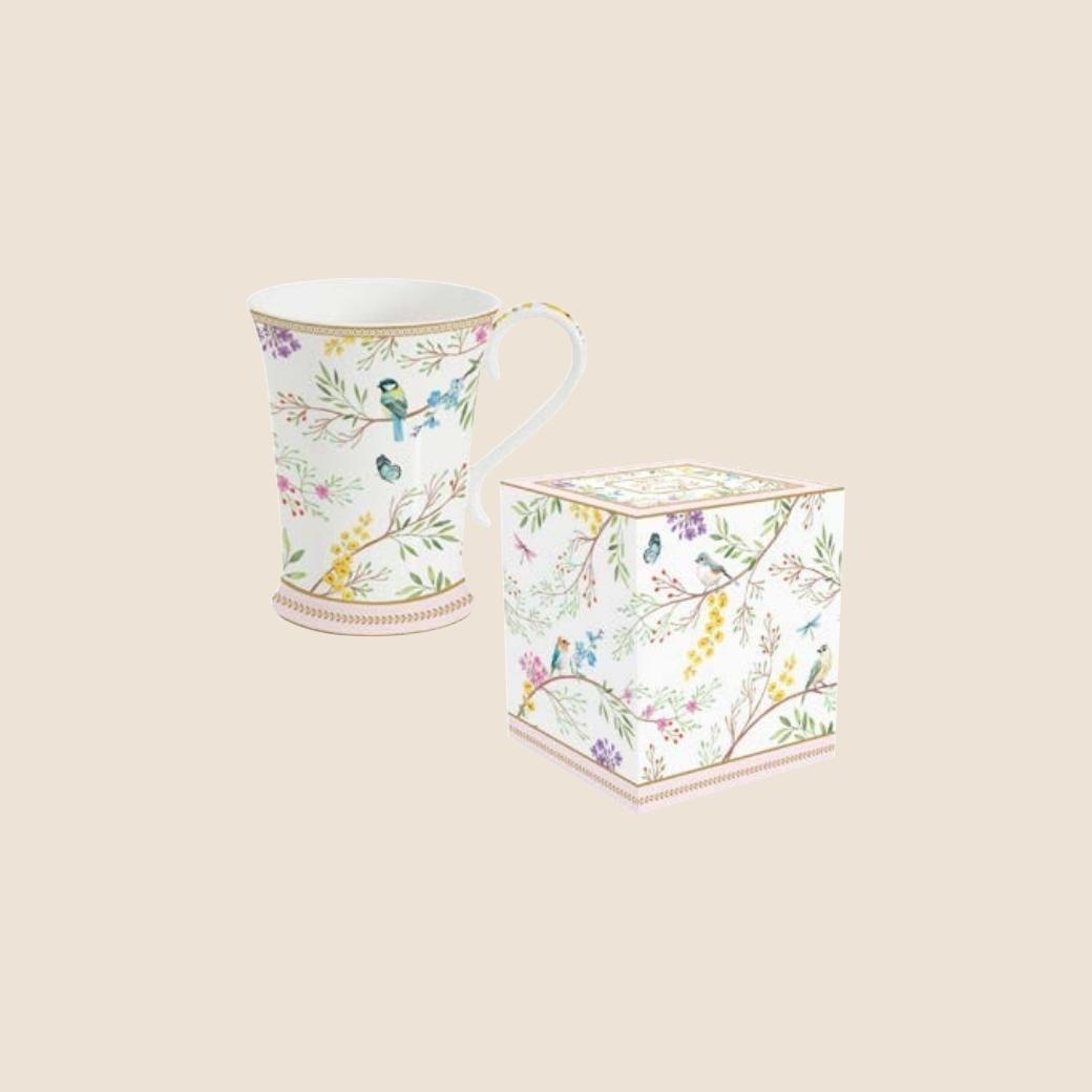 COFFRET 1 MUG de 330 ml de la marque Easy Life de la collection Birds Melody COFFRET 1 MUG de 330 ml de la marque Easy Life de la collection Birds Melody