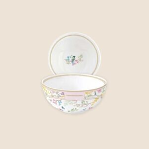 Bol de Ø 15 cm HAUTEUR 7 cm en porcelaine de la marque easy life de la collection Birds Melody