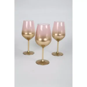 Verres à vin dégradé rose GLOW - lot de 6
