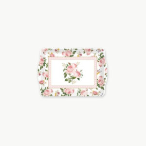 Plateau avec poignées 22 x 15 cm Chant des roses