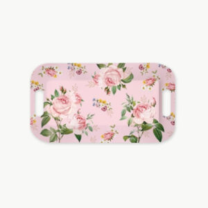 Plateau avec poignées 40 x 21 cm Chant des roses