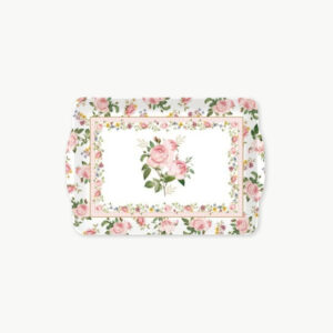 Plateau avec poignées 33 x 22 cm Chant des roses