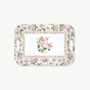 Plateau avec poignées 47 x 33 cm Chant des roses