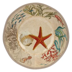 saladier sea life 28 cm, mélamine
