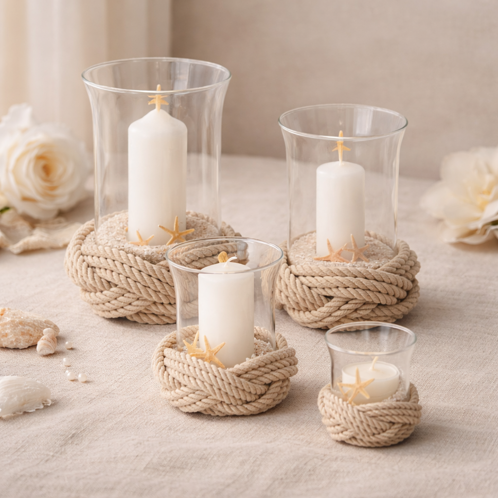 marine rope windproof candle signée giovanna locatelli marine rope windproof candle signée giovanna locatelli