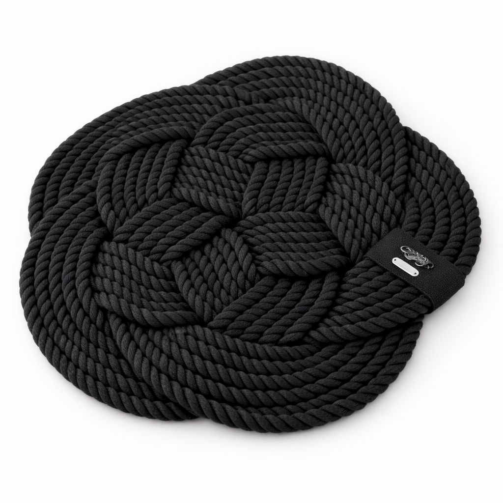 napperons corde tressé en nœud celtique 60 cm signé giovanna locatelli napperons corde tressé en nœud celtique 60 cm signé giovanna locatelli