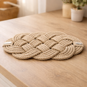 napperon tressé 32,5 x 20 cm giovanna locatelli