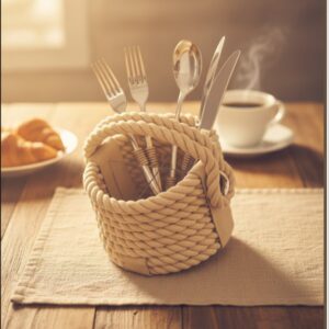 Range-couverts 20x20 cm signé Giovanna Locatelli