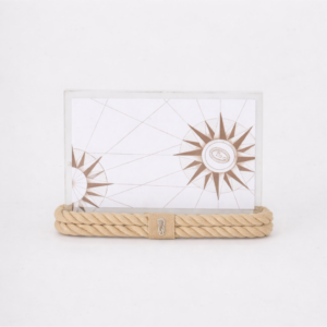 Cadre photo double face en plexiglass avec corde marine signée Giovanna Locatelli