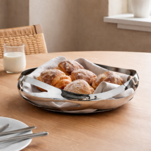 Georg Jensen COBRA Coupe design en acier poli