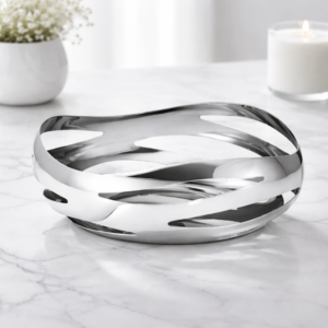 georg jensen cobra panier à fruits et pain sculptural