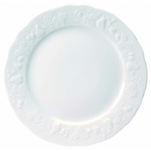 Assiette de présentation California Deshoulières 30 cm — porcelaine de Limoges blanche, fabriquée en France