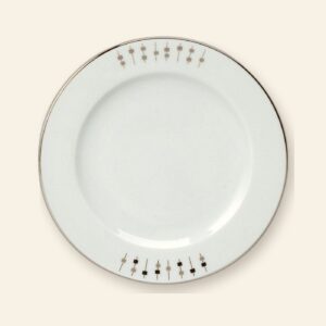Assiette à pain Carrousel Deshoulières Ø 16 cm — porcelaine de Limoges, décor Carrousel