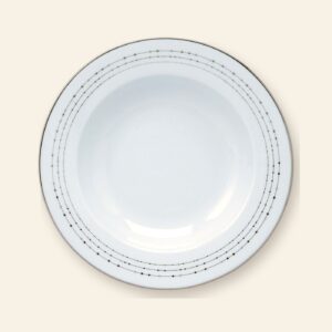 Assiette creuse à aile Carrousel Deshoulières Ø 22 cm — porcelaine de Limoges, décor Carrousel
