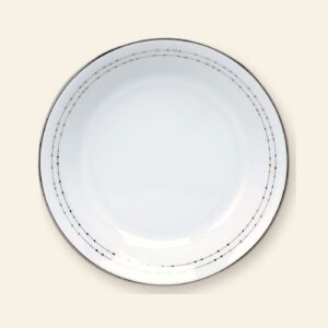 Assiette creuse calotte Carrousel Deshoulières Ø 19 cm — porcelaine de Limoges, décor Carrousel