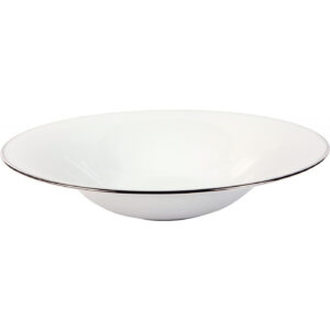 Coupelle à crème Épure Platine Deshoulières 14 × 12,5 cm — porcelaine de Limoges, design minimaliste Épure Platine