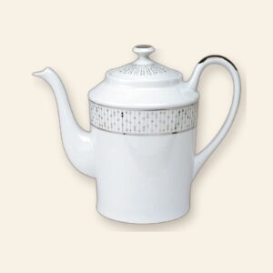 Cafetière Carrousel Deshoulières 125 cl — porcelaine de Limoges, décor Carrousel