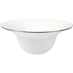 Saladier individuel Épure Platine Deshoulières 19 × 17 cm — porcelaine de Limoges, design minimaliste Épure Platine