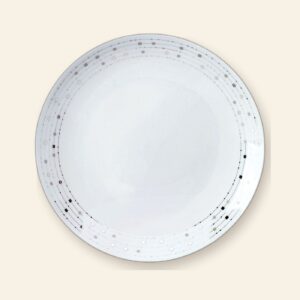 Plat rond creux Carrousel Deshoulières Ø 29 cm — porcelaine de Limoges, décor Carrousel